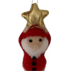 Christmas Felted Decoration - Santa with Gold Star