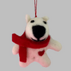 Felted polar bear